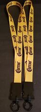 LOT OF 2 CORONA CORONA LANYARDS WITH CLIP picture