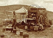 Wild West Texas Cowboy Chuck Wagon PHOTO Old West Cookie BBQ  Chuckwagon Camp picture