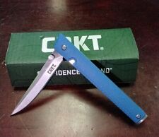 CRKT CEO 7096K Folding Pocket Knife By Richard Rogers, Blue picture