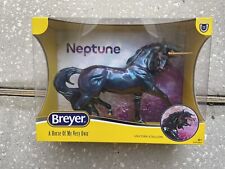 New GORGEOUS Breyer Horse #10013 Neptune Glossy Iridescent Blue Esprit Unicorn picture