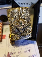 Rare Imported Numbered BRAVE TROOPS Mechanical Chinese  Pixiu Dragon  Zippo #67 picture