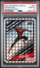 2021-22 Marvel Annual Spider-Man Backscatters Stickers PSA 10 GEM MINT Pop 9 MCU picture