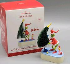 2013 GRINCH Why Are you Stealing Our Tree Hallmark Keepsake Ornament Magic Sound picture