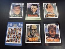 Rare 1997 Universal Classic Movie 17 Monster Jumbo Stamp Postcards USPS Displays picture