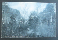 Path in Woods Hubbard Park Meriden CT Posted UDB Postcard picture