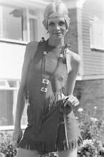 Twiggy English model seen in a Hippy gear outfit 21st August 1974 Old Photo picture