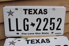 2018 TEXAS Genuine Automobile License Plates PAIR The Lone Star State Very Cool picture
