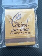 VINTAGE MATCHBOOK - THE CAPITAL EAT SHOP - JOHN KAZOS - ROCHESTER,MN - UNSTRUCK picture