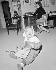 John F. Kennedy Jr. plays with toy helicopter at White House New 8x10 Photo picture