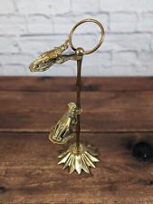 Vintage Brass 2 Hand Victorian Glove Note Clip Letter Card Photo Holder Stand picture
