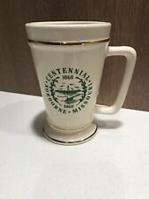Vintage 1868-1968 Norborne Missouri Centennial Gold Rimmed Stein-Cup-Mug-EUC picture