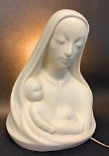 Vintage Porcelain Lamp Light Mother Mary Praying Lamp / Working picture