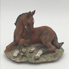 VTG HOMCO MASTERPIECE Porcelain Hand-Painted HORSE PONY COLT Figurine 1982 picture