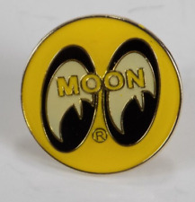 Mooneyes Round Pin Hot Rod Vintage Tie Lapel Hat Moon Eyes Logo Enamal picture