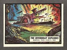 1962 Topps Civil War News #45 The Riverboat Explodes picture