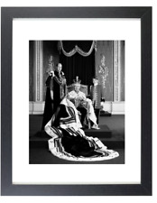 Royal Coronation King Charles & Prince William Matted & Framed Picture Photo picture