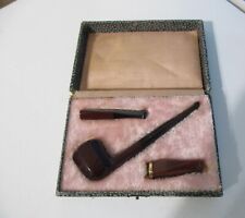 VINTAGE CHECH PIPE AND ACCESSORIES IN CASE picture