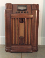 Vintage 1941 Silvertone Radio Model 7051 Wooden Console Floor Cabinet picture