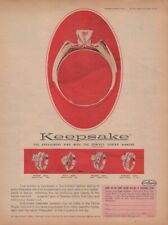 Keepsake diamond ring jewelry wedding engagement Vintage Print Ad Page picture