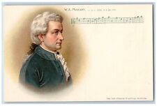Composer Musician Postcard WA Mozart Classical Music c1900's Unposted Antique picture