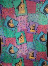 Vintage 90s Disney Pocahontas Reversible Twin Comforter Blanket 60