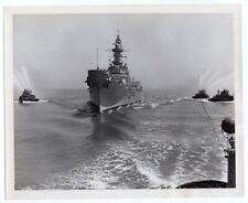1951-1958 US Navy Battleship BB-64 USS Wisconsin 8x10 Original News Photo picture
