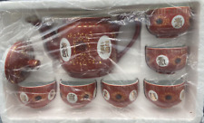 Chinese Traditional Red Ceramic Wedding Tea Set Toasting Engagement Happiness picture
