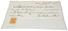 JULY 1865 OLD COLONY & NEWPORT RAIL ROAD BOSTON DIVIDEND PAYMENT picture