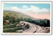 1910 Big Arch Bridge Jacob Ladder Roadway Tunnel East Lee Massachusetts Postcard picture