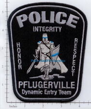 Texas - Pflugerville Dynamic Entry Team TX Police Dept Patch - Thin Blue Line picture