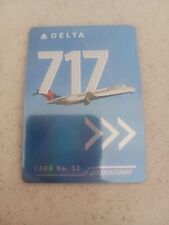 Delta Airlines Trading Card Boeing 717 No 52 2022 New picture