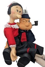 Rare Large Vintage Popeye and Olive Oil Dolls Navy~Spinach.  picture