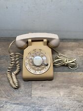 VTG Western Electric Bell South Rotary Desk 500 DM Telephone Beige Tan Dial picture
