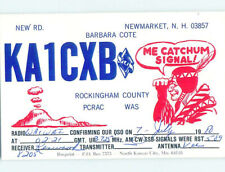 Pre-1980 RADIO CARD - Newmarket - Near Hampton & Portsmouth NH AH2318 picture