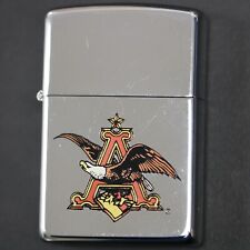 Vintage 1993 Unfired Anheuser Busch Eagle Logo Chrome Zippo Lighter picture