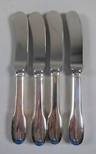 Christofle CLUNY Silver Plate Hollow Handle Butter Spreaders  Lot of 4 picture