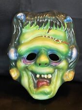 Vintage Frankenstein Hallmark Halloween Plastic Mask picture