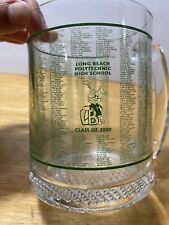 Long Beach Polytech High School Class Of 2000 Jackrabbit Glass Mug Cup Schooner picture
