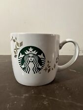 2013 Holiday Starbucks Coffee Mug 14 Fl Oz Cup Mermaid Siren Logo Gold Design picture