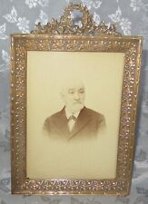 MAGNIFICIENT ANTIQUE FRENCH BRONZE NAPOLEON III PICTURE FRAME picture