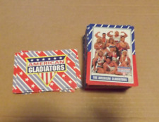 1991 TOPPS AMERICAN GLADIATORS CARD LOT OF 83 CARDS 11 STICKERS NEAR SET picture