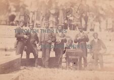 Original CDV photo Victorian Entertainers with banjo's c 1880's Hampstead London picture