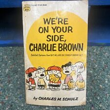 VINTAGE WE’RE ON YOUR SIDE CHARLIE BROWN PAPERBACK CHARLES SCHULZ COLLECTIBLE 1 picture