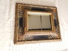 Antique Style small Mirror in Extravagant  Gold & Black Frame picture
