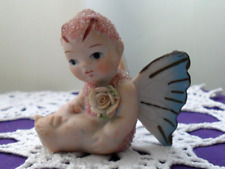 Vtg. Pink Pixie  Sugar Baby With Blue Butterfly Wings Made In Japan picture