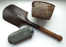 Original Austro-Hungarian shovel, mess kit, canteen lot equipment WW1 Austria picture