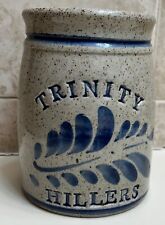 Washington, PA. Trinity High School Stoneware Jar. c1970's. TRINITY HILLERS. NoR picture