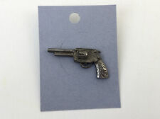Vintage Hand Gun Pistol Push Pin Lapel Hat Pin Back 1.5” picture