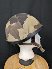 French Military F1 Helmet Vintage M78 Woodland Camouflage Cover Airborne NATO picture