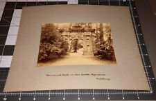 1890s HEIDELBERG CASTLE Germany MEMORIAL ARCH in CASTLE GARDEN Antique PHOTO picture